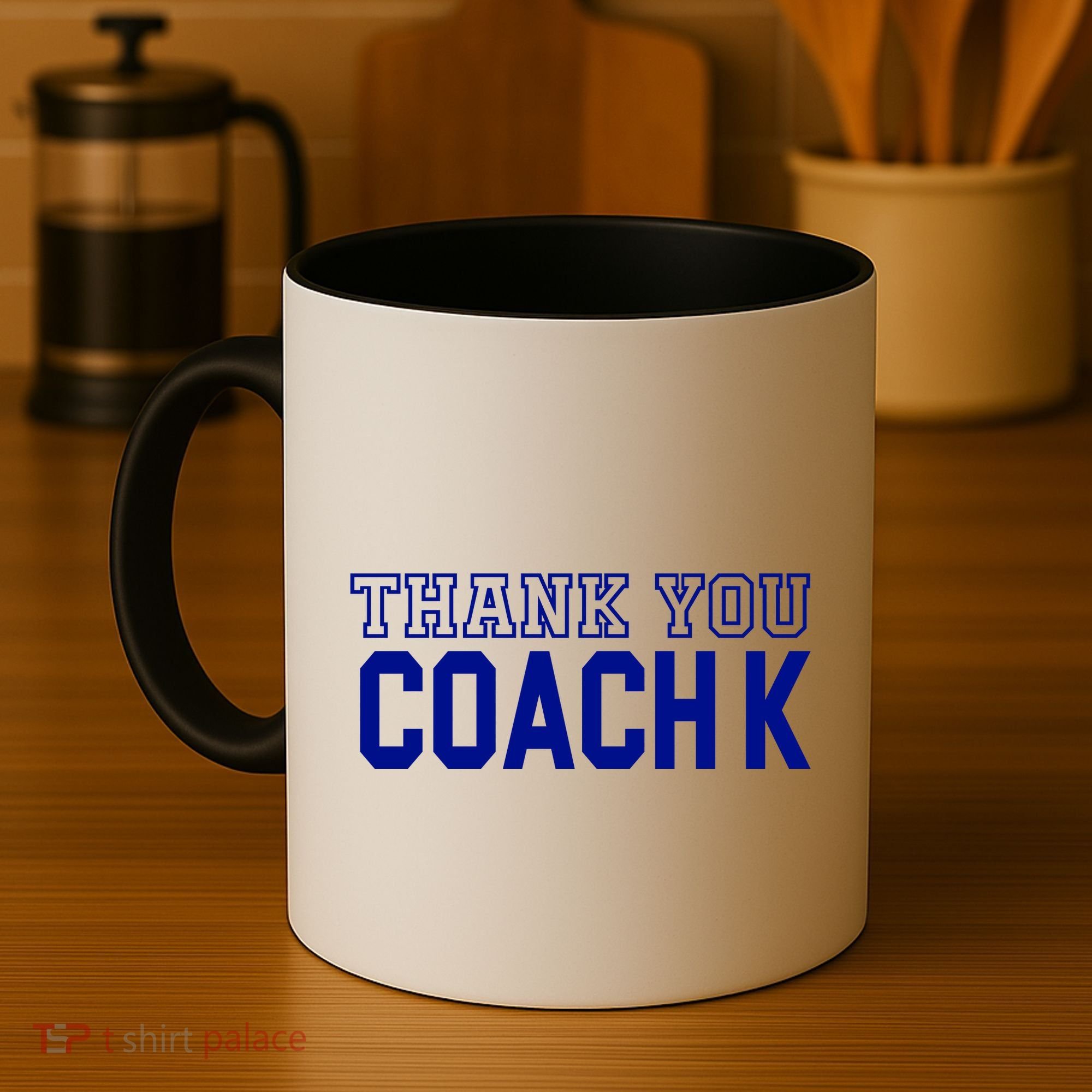 Thank You Coach K Basketball Coffee Mug