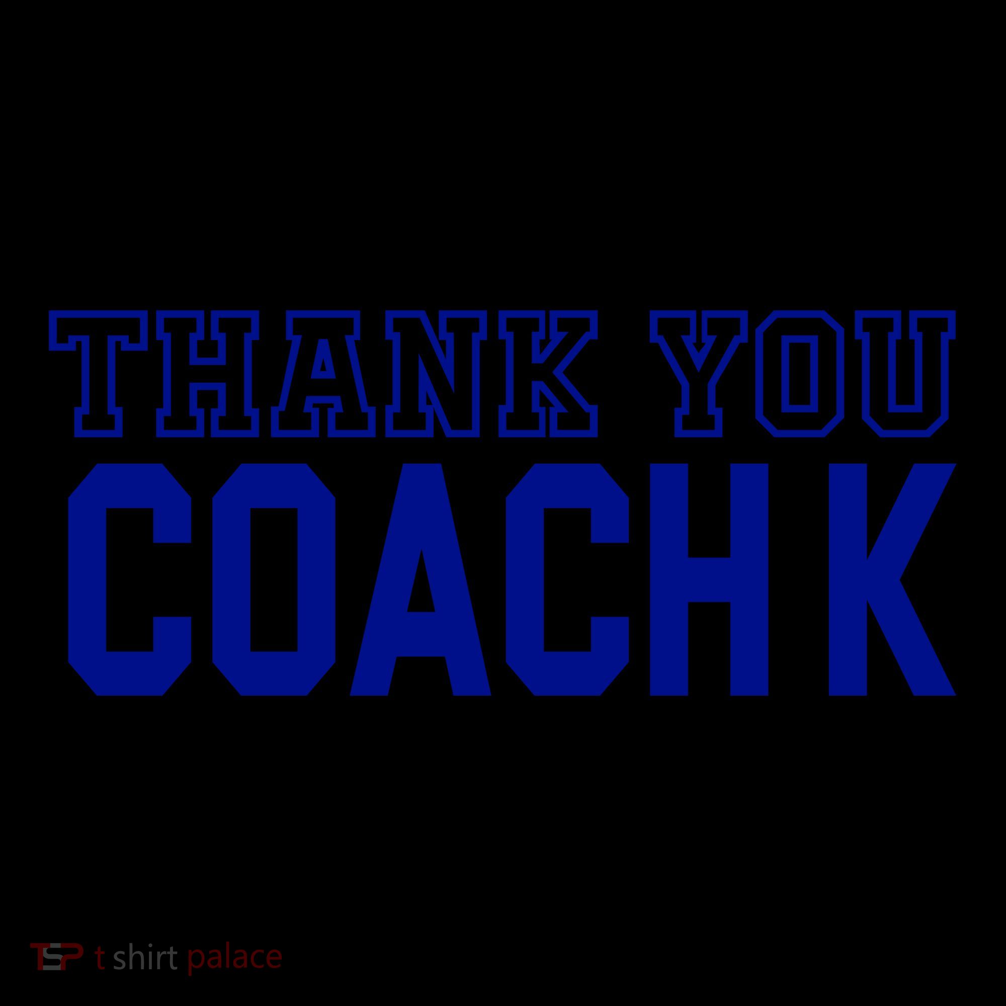 Thank You Coach K Basketball Coffee Mug