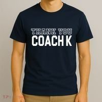 Thank You Coach K Basketball T-Shirt thumb 3