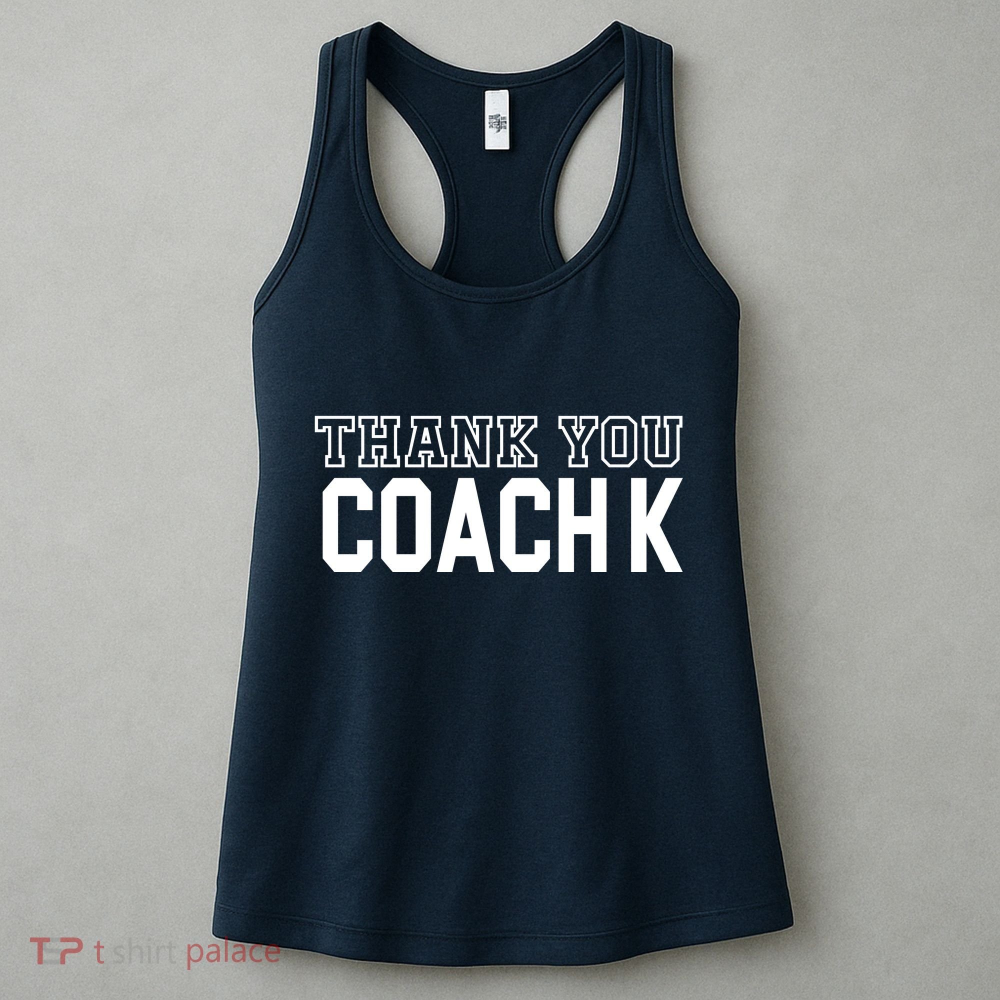 Thank You Coach K Basketball Women's Tank Top