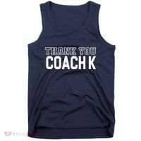 Thank You Coach K Basketball Tank Top thumb 0