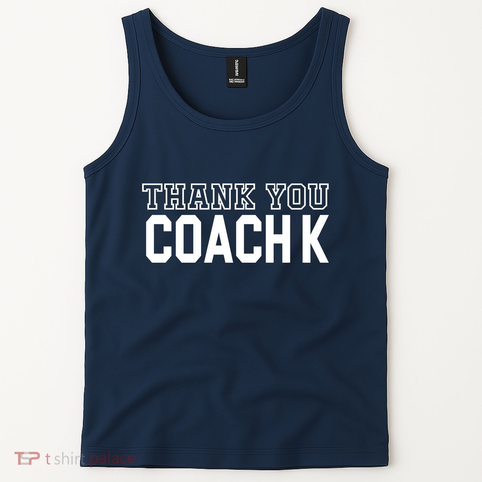 Thank You Coach K Basketball Tank Top