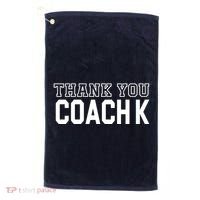 Thank You Coach K Basketball Golf Towel thumb 0