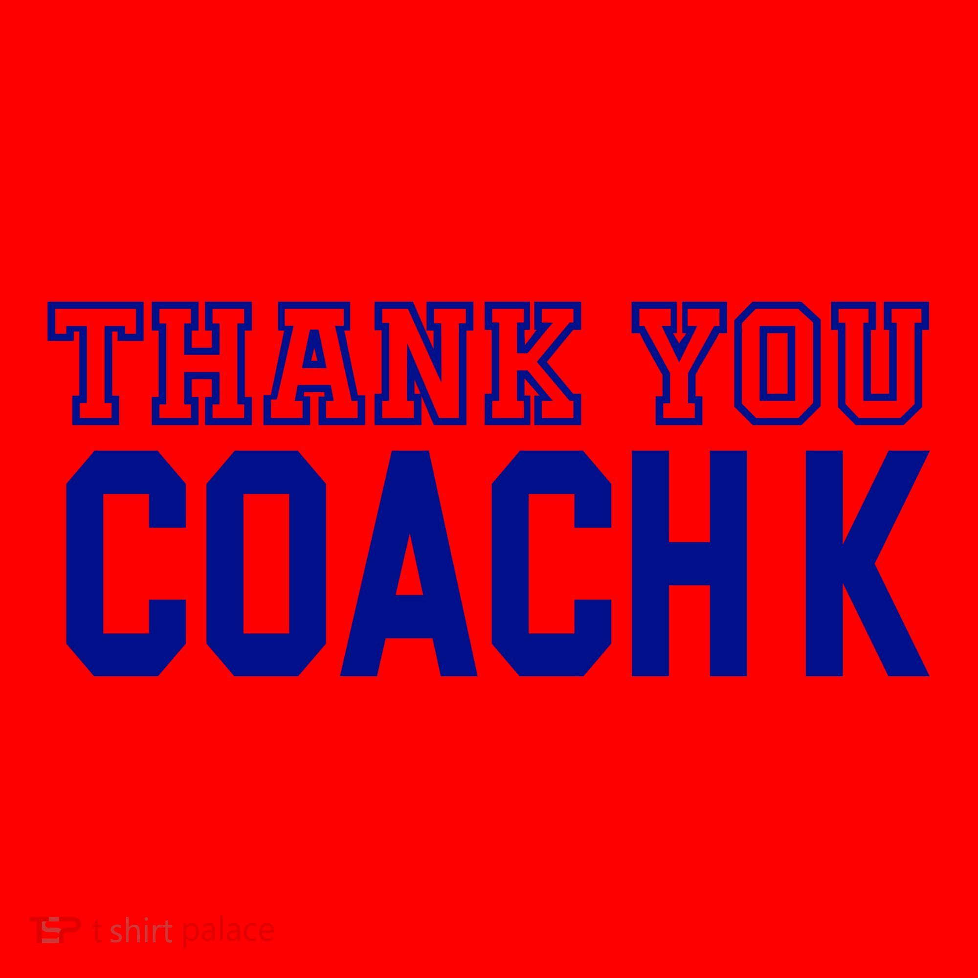 Thank You Coach K Basketball Santa Hat