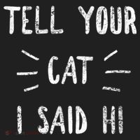 Tell Your Cat I Said Hi Funny Cat Lover Hat thumb 2