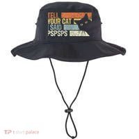 Tell Your Cat I Said Pspsps Funny Cats Lovers Bucket Hat thumb 0