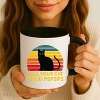 Tell Your Cat I Said Pspsps Funny Saying Cat Lovers Coffee Mug thumb 3