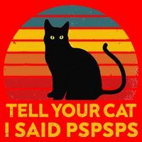 Tell Your Cat I Said Pspsps Funny Saying Cat Lovers Santa Hat thumb 1