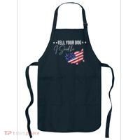 Tell Your Dog I Said Hi US American Flag Apron thumb 0
