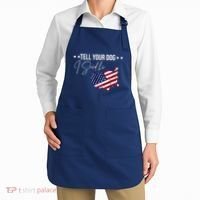 Tell Your Dog I Said Hi US American Flag Apron thumb 2
