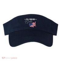 Tell Your Dog I Said Hi US American Flag Visor thumb 0