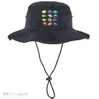 Tye Dye Colorful Hippy Lips Bucket Hat thumb 0