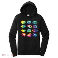 Tye Dye Colorful Hippy Lips Women's Hoodie thumb 0