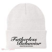 Fatherless Behavior Except My Dad Loves Me Beanie thumb 0
