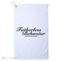Fatherless Behavior Except My Dad Loves Me Golf Towel thumb 0