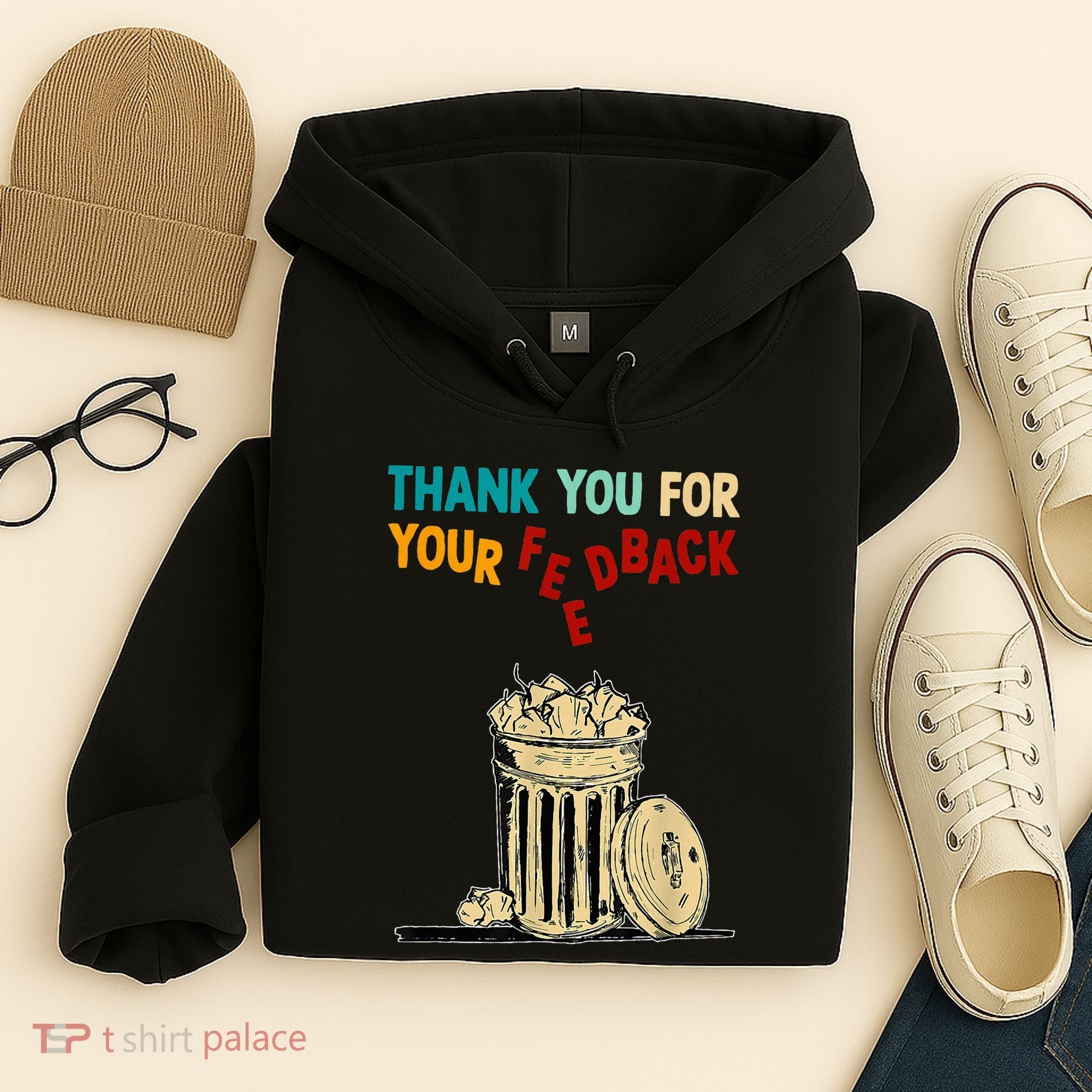 Thank You For Your Feedback Raglan Baseball Hoodie