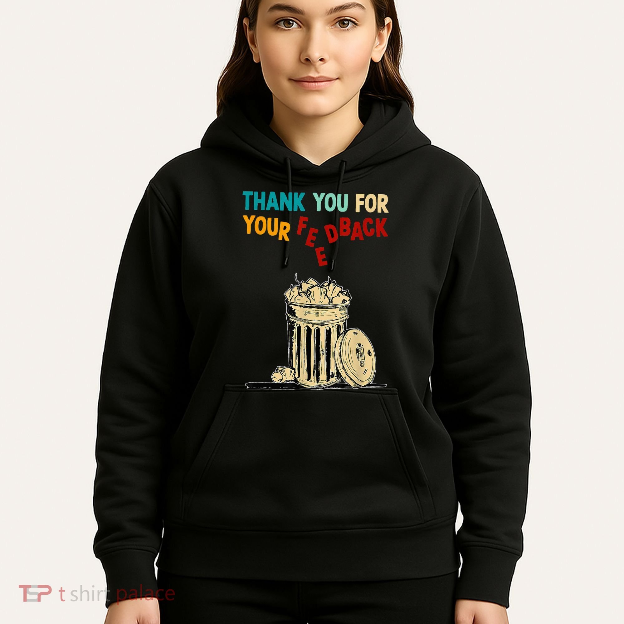 Thank You For Your Feedback Raglan Baseball Hoodie