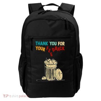Thank You For Your Feedback Raglan Baseball Backpack