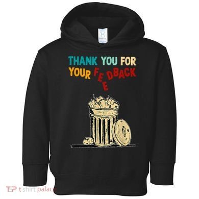 Thank You For Your Feedback Raglan Baseball Toddler Hoodie