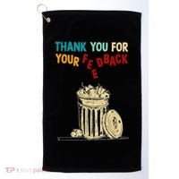 Thank You For Your Feedback Raglan Baseball Golf Towel thumb 0