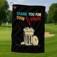 Thank You For Your Feedback Raglan Baseball Golf Towel thumb 1