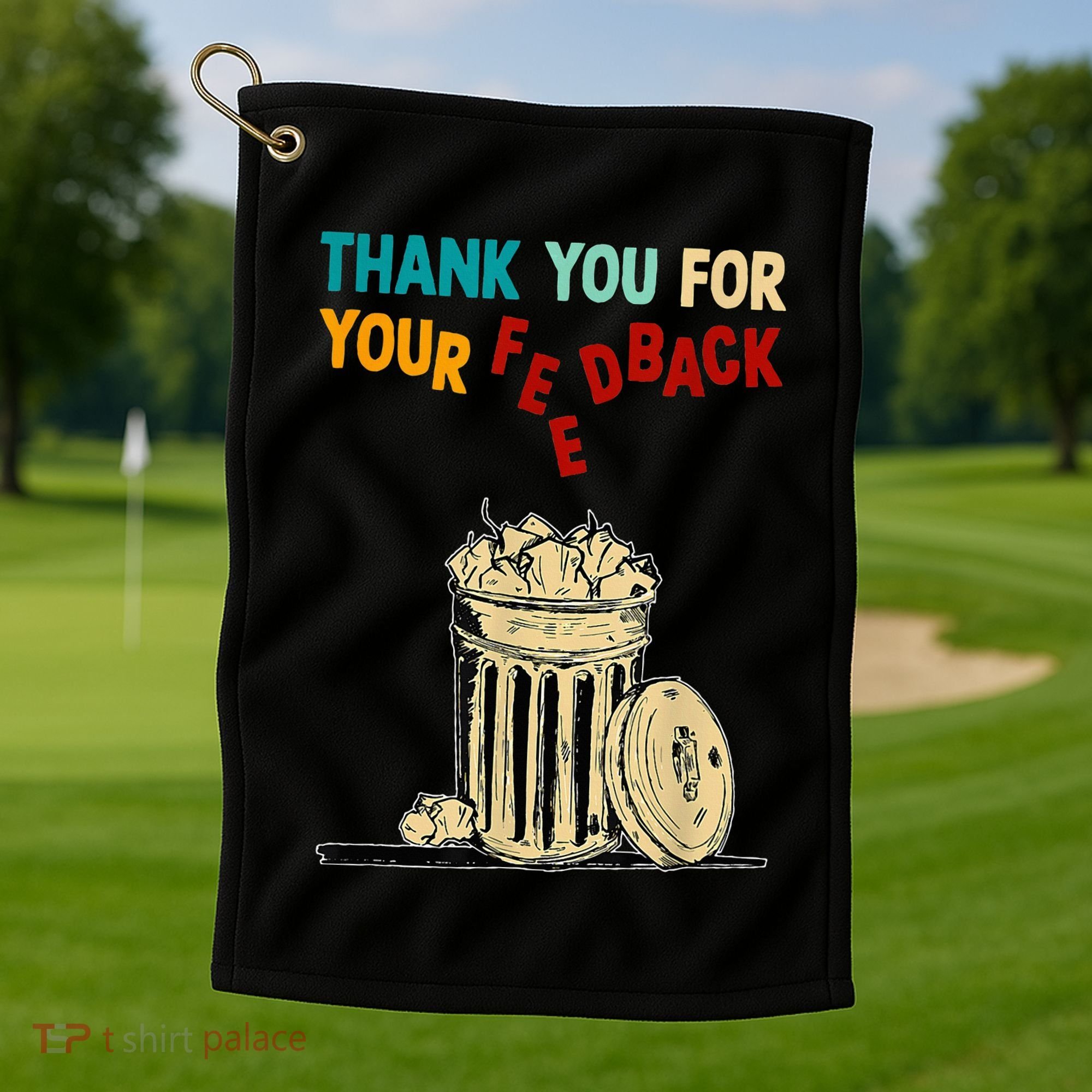 Thank You For Your Feedback Raglan Baseball Golf Towel