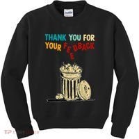 Thank You For Your Feedback Raglan Baseball Kids Sweatshirt thumb 0