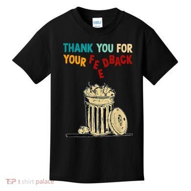 Thank You For Your Feedback Raglan Baseball Kids T-Shirt
