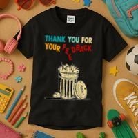 Thank You For Your Feedback Raglan Baseball Kids T-Shirt thumb 3