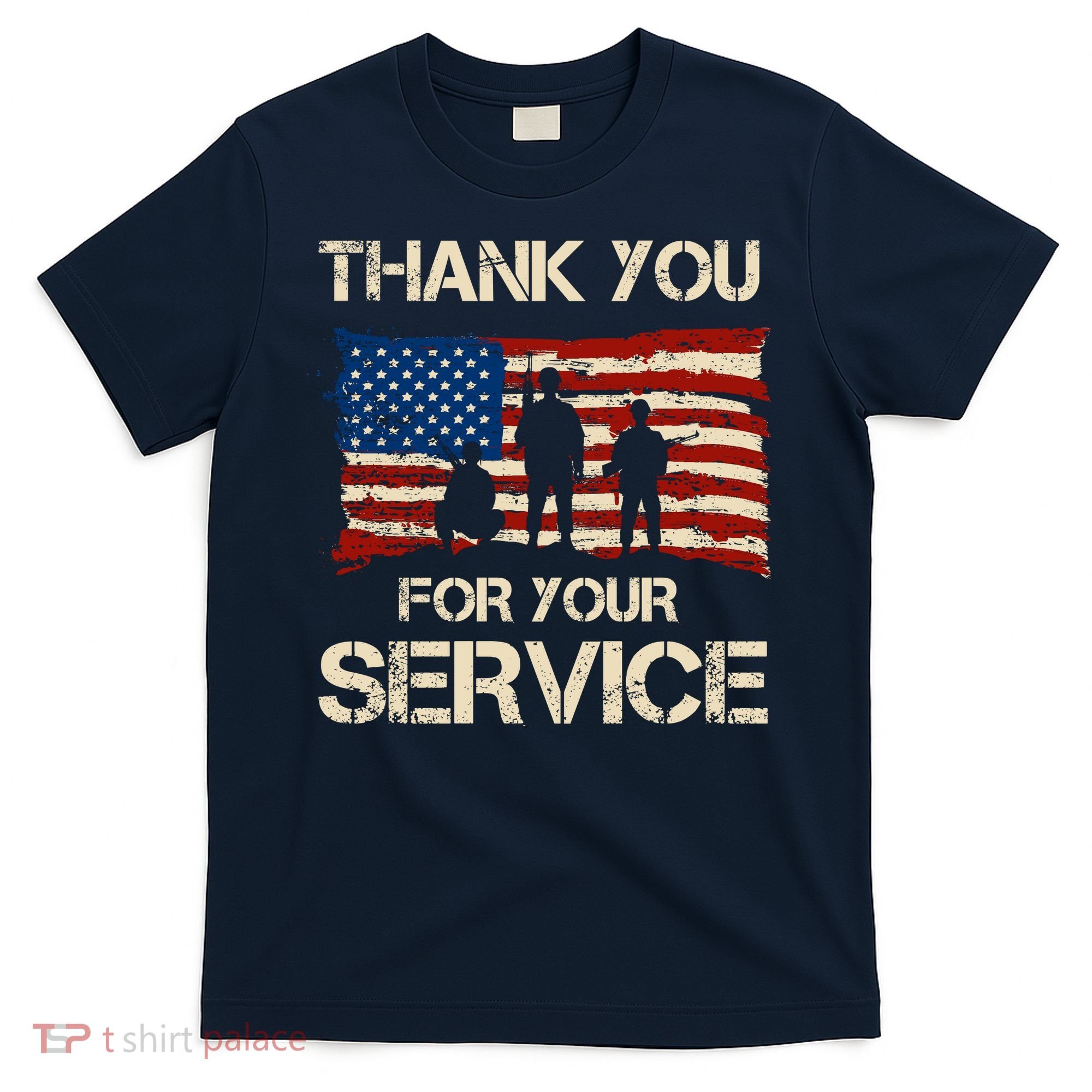Thank You For Your Service Veterans Day Vintage USA T-Shirt