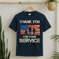 Thank You For Your Service Veterans Day Vintage USA T-Shirt thumb 2