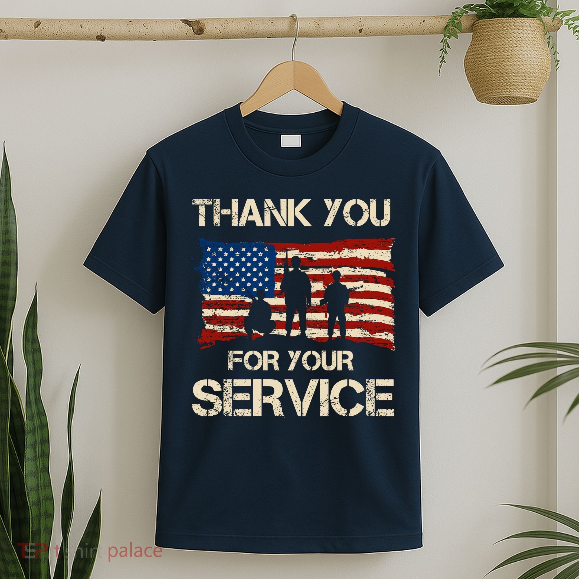 Thank You For Your Service Veterans Day Vintage USA T-Shirt