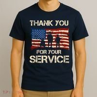 Thank You For Your Service Veterans Day Vintage USA T-Shirt thumb 3