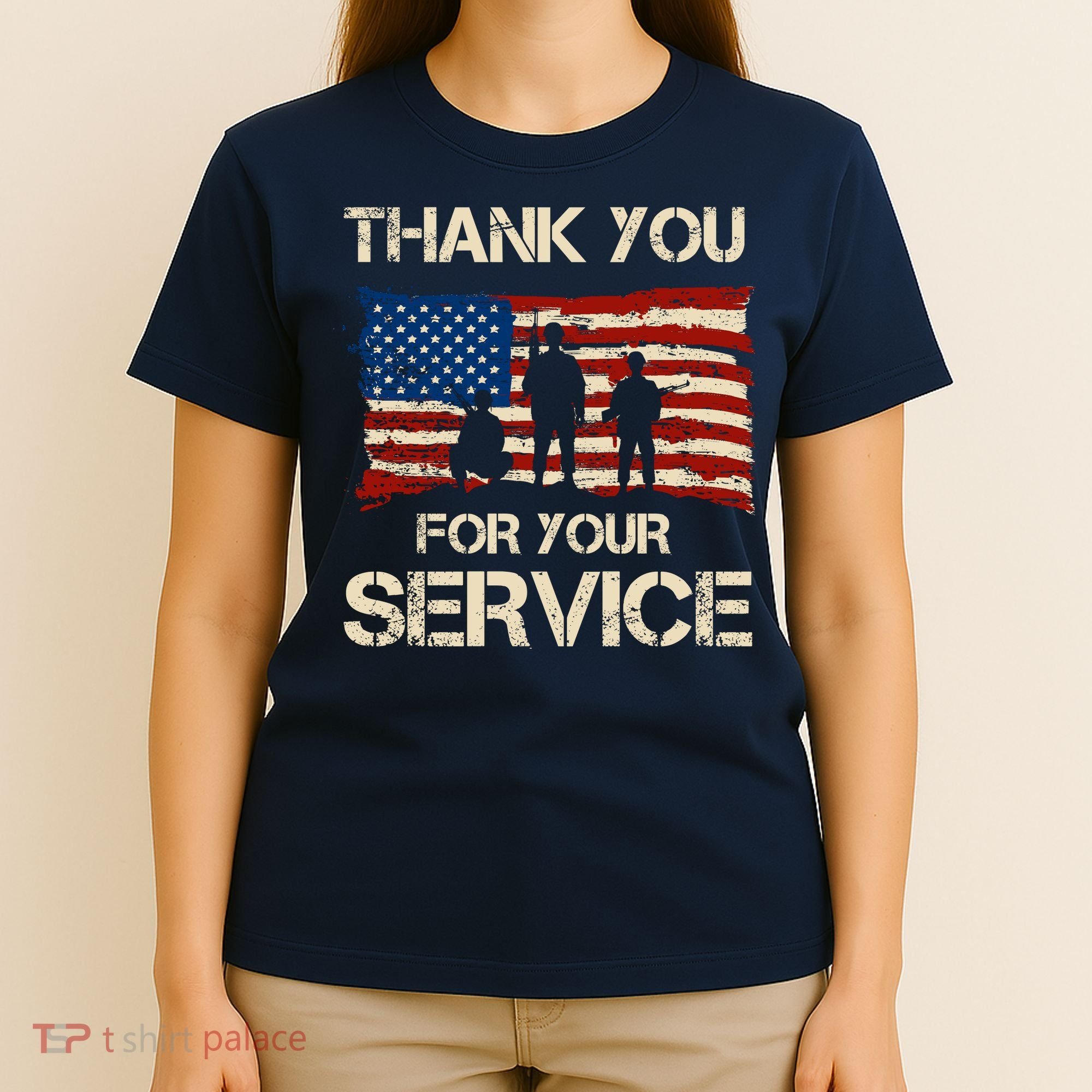 Thank You For Your Service Veterans Day Vintage USA T-Shirt