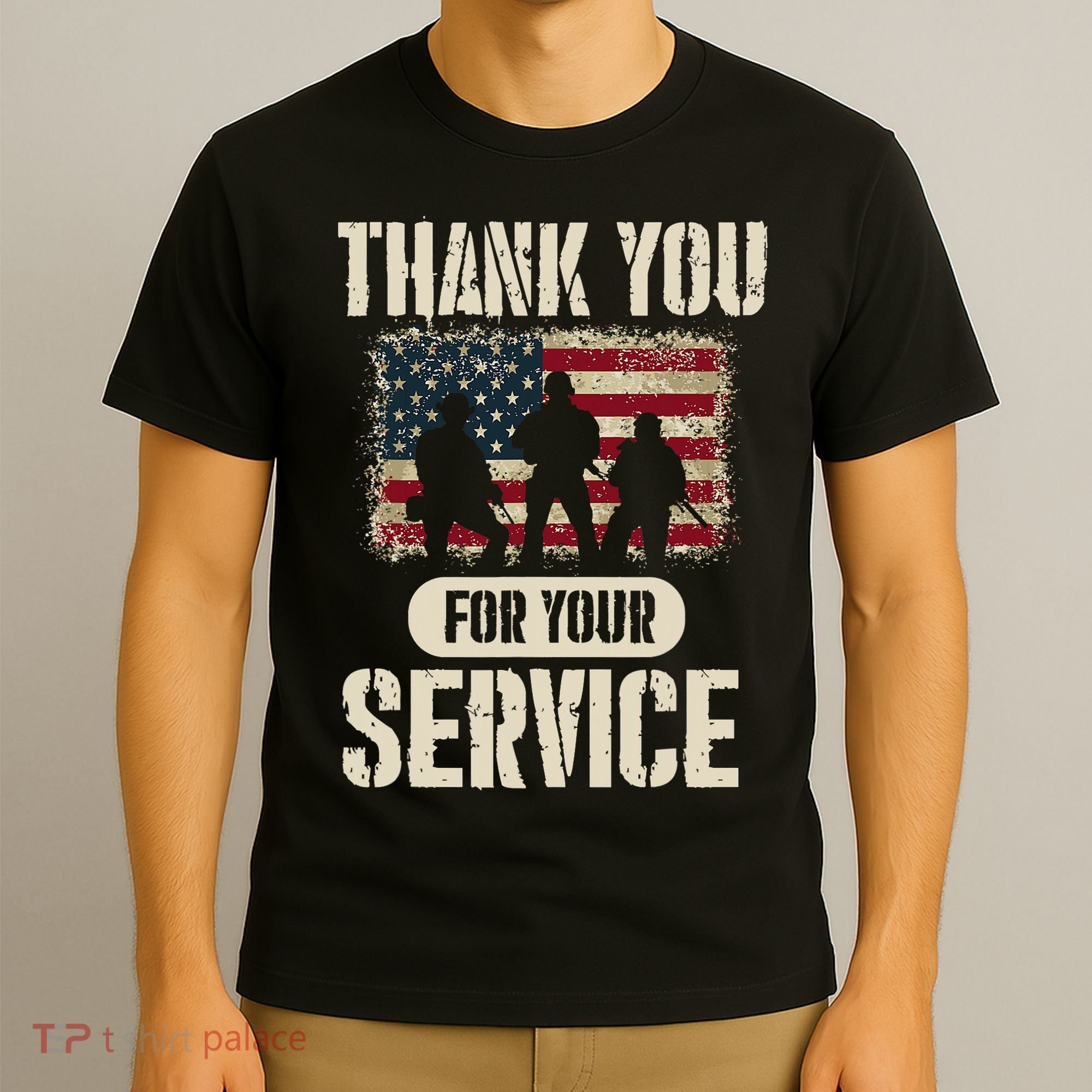 Thank You For Your Service Shirt, Patriotic Veterans Day T-Shirt