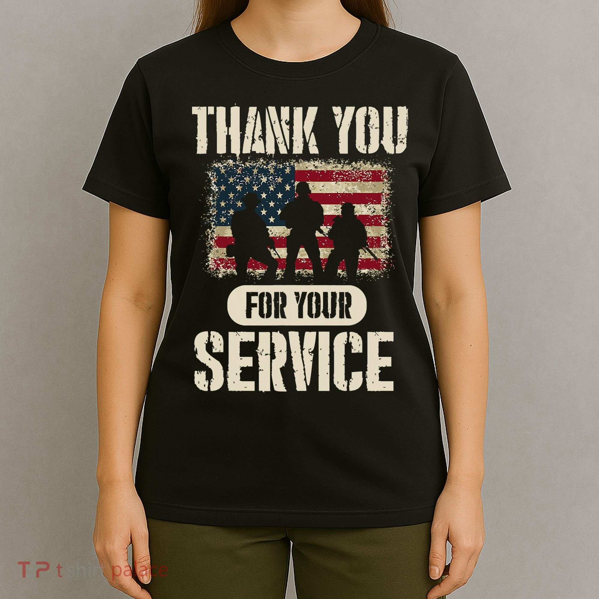 Thank You For Your Service Shirt, Patriotic Veterans Day T-Shirt
