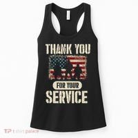 Thank You For Your Service Shirt, Patriotic Veterans Day Women's Tank Top thumb 0