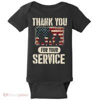 Thank You For Your Service Shirt, Patriotic Veterans Day Baby Bodysuit thumb 0