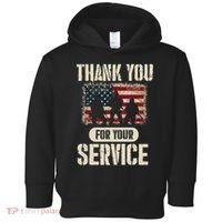 Thank You For Your Service Shirt, Patriotic Veterans Day Toddler Hoodie thumb 0
