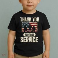 Thank You For Your Service Shirt, Patriotic Veterans Day Toddler T-Shirt thumb 2