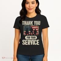 Thank You For Your Service Shirt, Patriotic Veterans Day Women's T-Shirt thumb 4