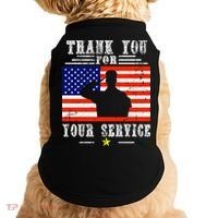 Thank you for your services Patriotic - veterans day Doggie Tank thumb 0