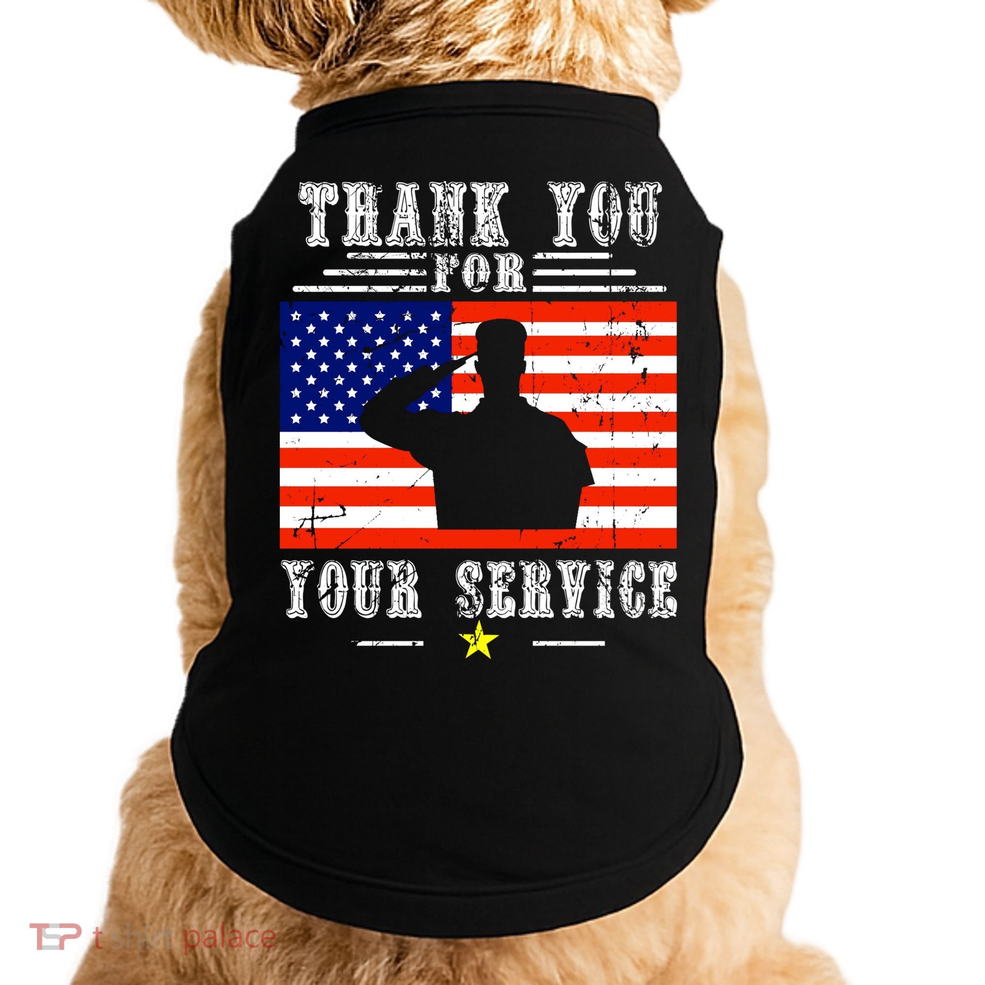 Thank you for your services Patriotic - veterans day Doggie Tank