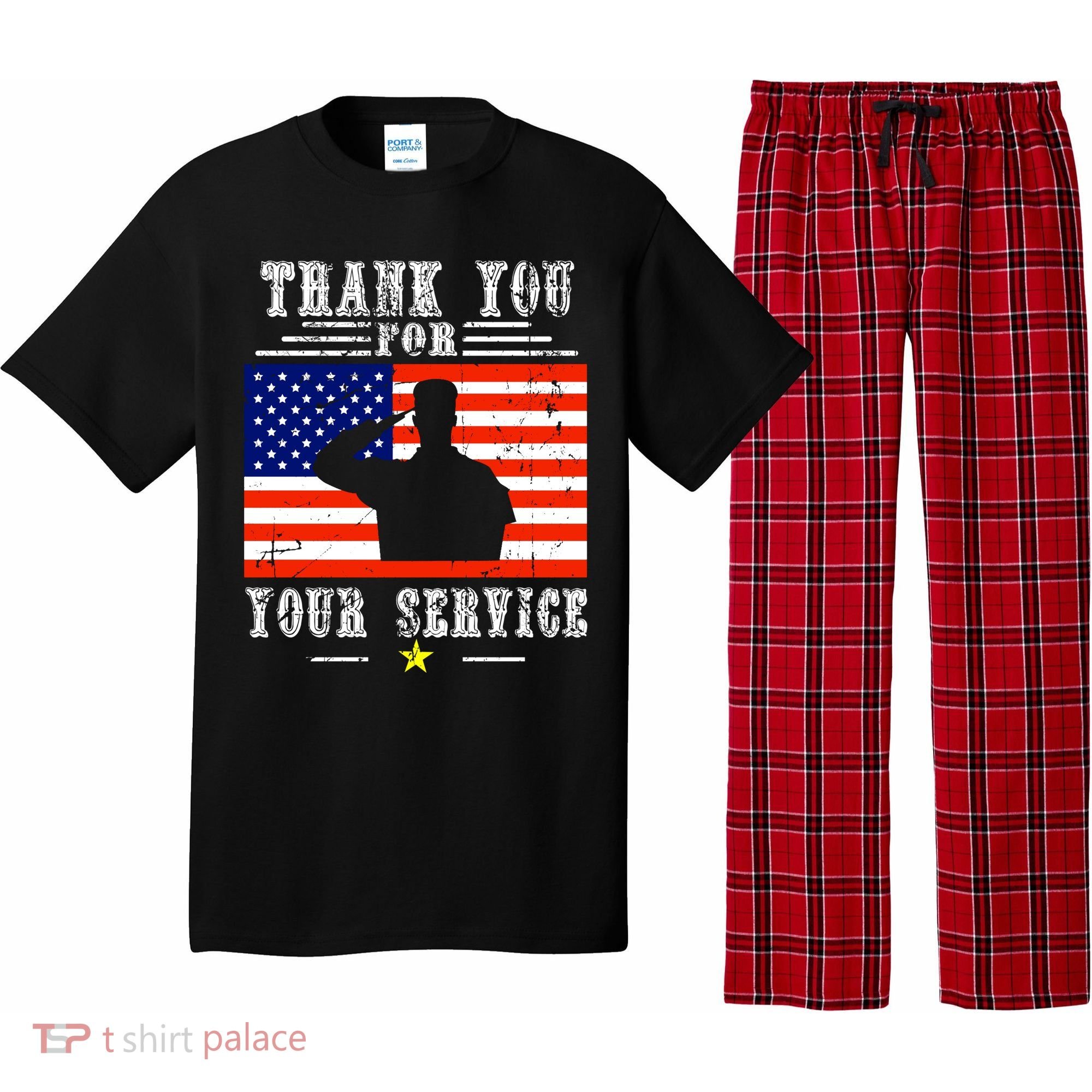 Thank you for your services Patriotic - veterans day Pajama Set