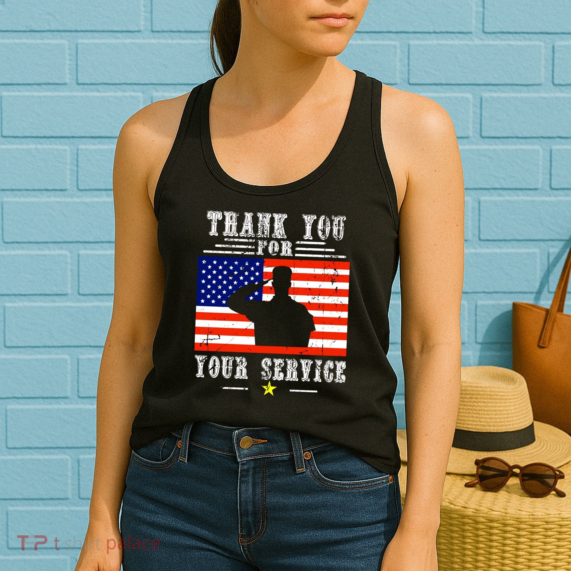 Thank you for your services Patriotic - veterans day Women's Tank Top