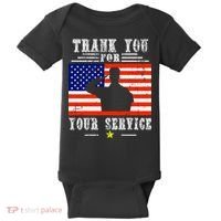 Thank you for your services Patriotic - veterans day Baby Bodysuit thumb 0