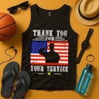 Thank you for your services Patriotic - veterans day Tank Top thumb 4