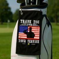 Thank you for your services Patriotic - veterans day Golf Towel thumb 2