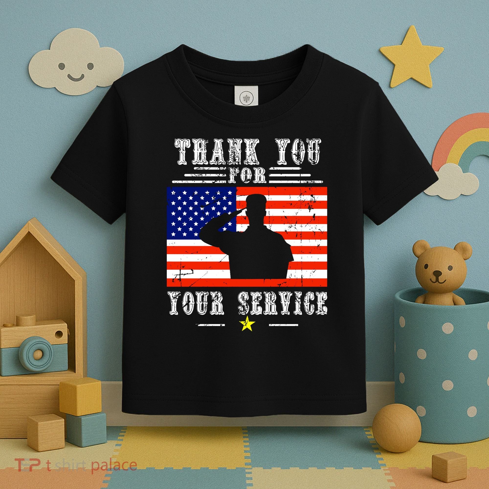 Thank you for your services Patriotic - veterans day Toddler T-Shirt