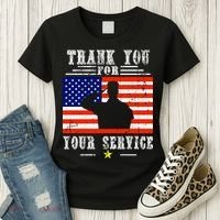 Thank you for your services Patriotic - veterans day Women's T-Shirt thumb 3